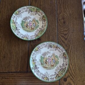 Copeland Spode "Byron" Saucers Set Of 2